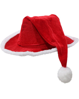 Christmas Santa Cowboy Adult Hat