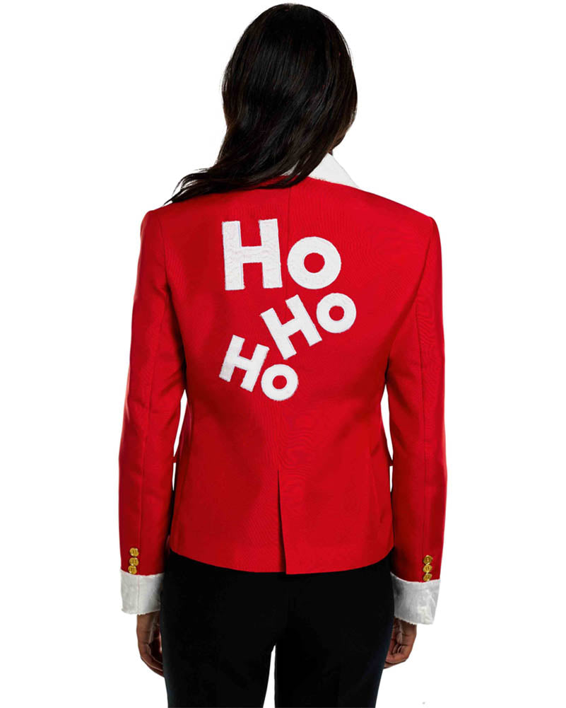 Santa Faux Fur Womens Christmas Suitmeister Jacket