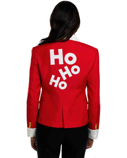 Santa Faux Fur Womens Christmas Suitmeister Jacket