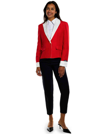 Santa Faux Fur Womens Christmas Suitmeister Jacket