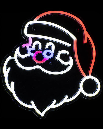 Santa Head Neonflex LED Christmas Light 34cm