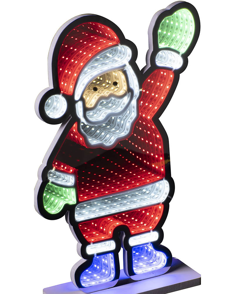 Santa Infinity Christmas Light 40cm