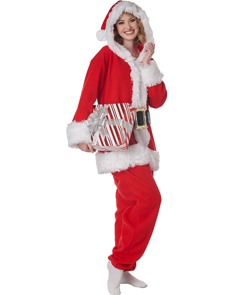 Santa Jumpsuit Adult Costume