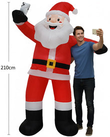 Santa Selfie Christmas Lawn Inflatable 2.1m