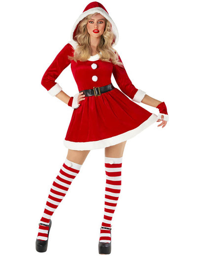 Santa Short Dress Womens Costume