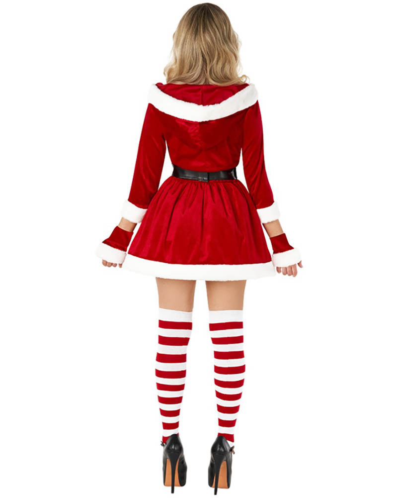 Santa Short Dress Womens Costume