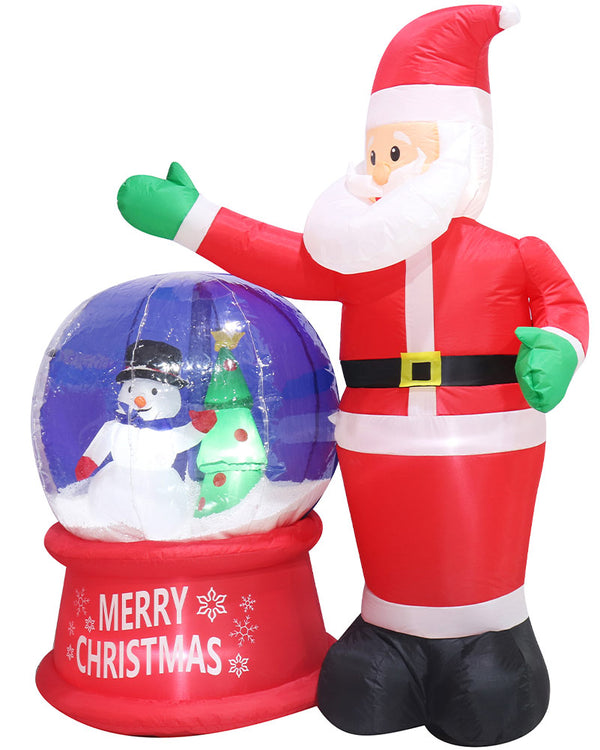 Santa Snowing Globe Inflatable Christmas Decoration