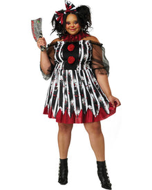 Savage Clown Plus Size Womens Halloween Costume