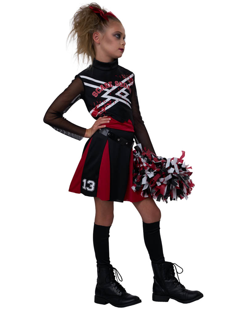 Scare Squad Cheerleader Girls Costume