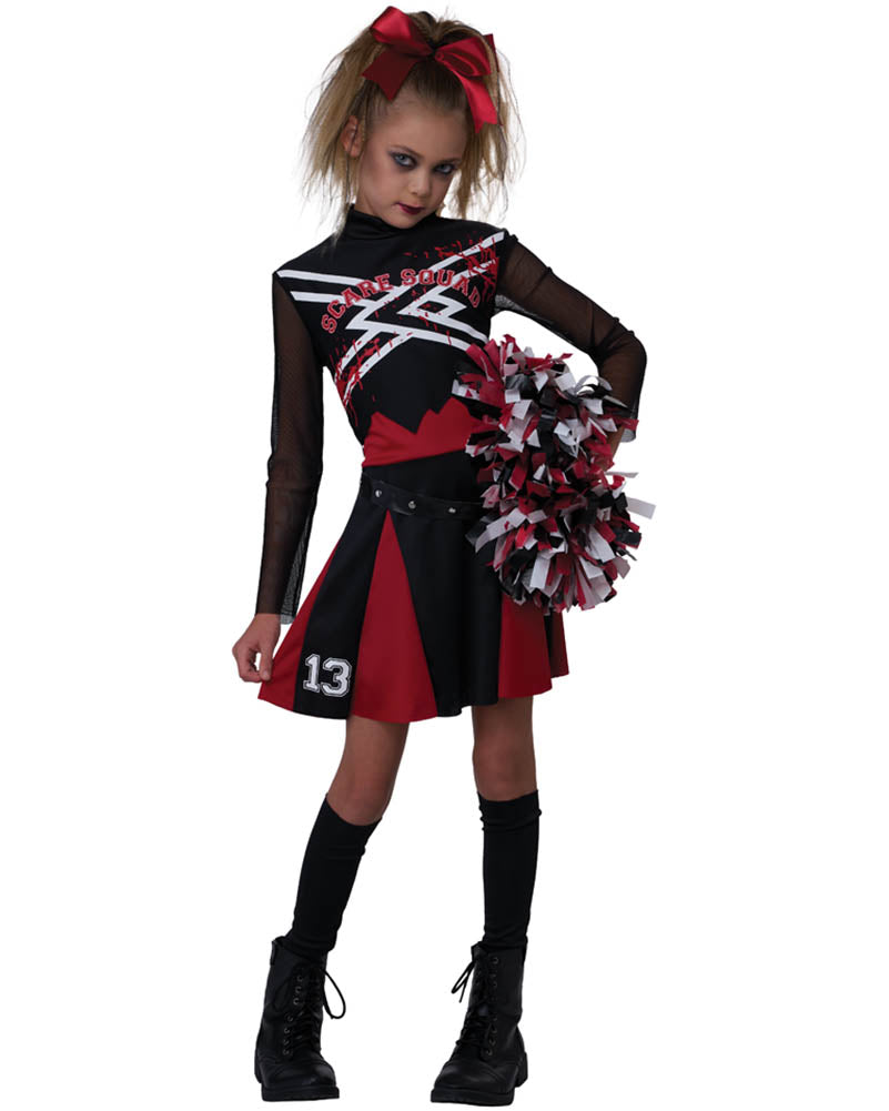 Scare Squad Cheerleader Girls Costume