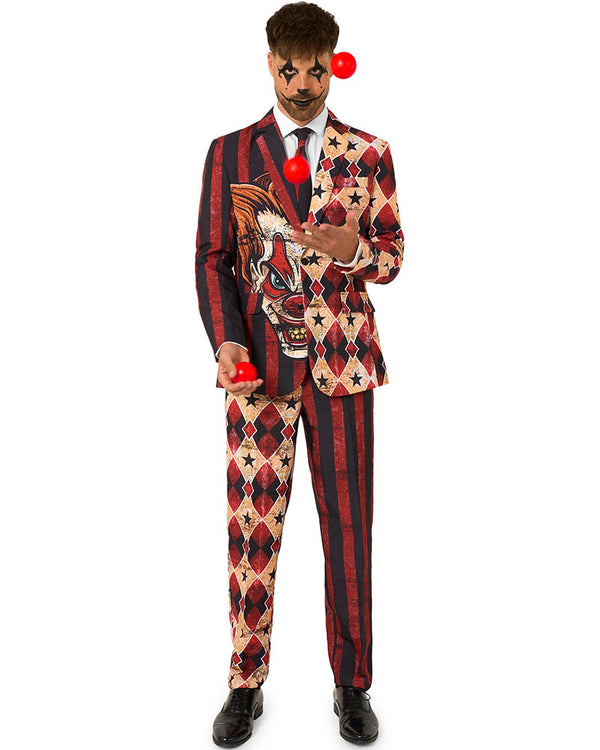 Scary Clown Red Mens Suitmeister