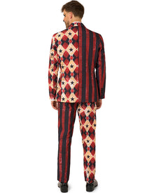 Scary Clown Red Mens Halloween Suitmeister
