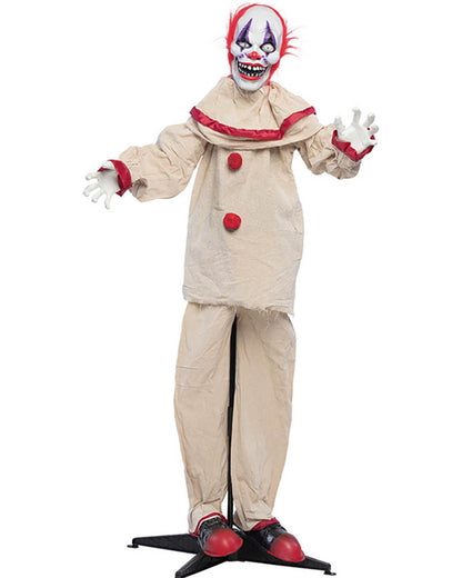 Scary Clown Standing Animated Decoration 1.53m