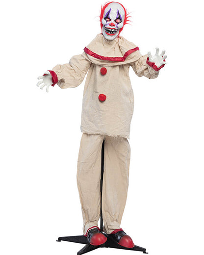 Scary Clown Standing Animated Decoration 1.53m