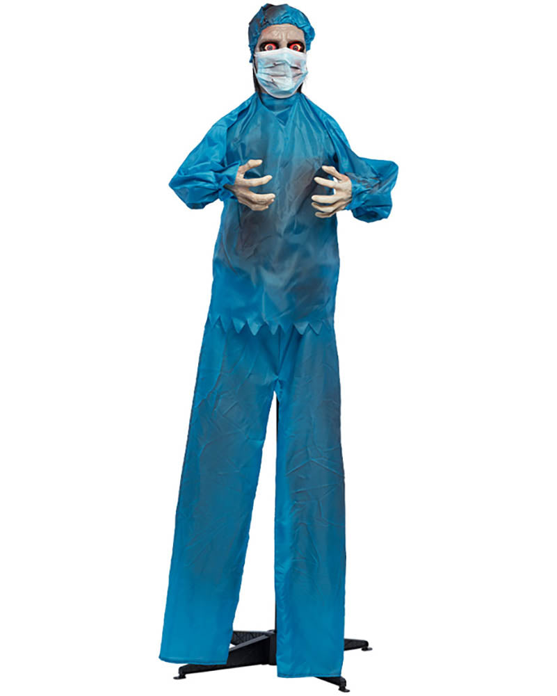 Scary Doctor Standing Animated Halloween Decoration 1.7m