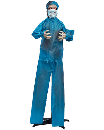 Scary Doctor Standing Animated Halloween Decoration 1.7m
