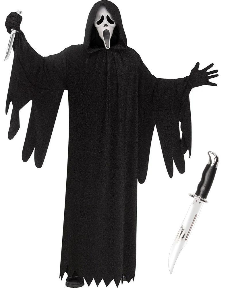 Scream Ghost Face 25th Anniversary Adult Costume Bundle