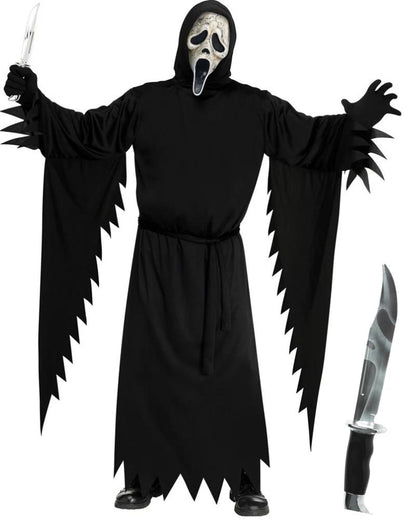 Scream Ghost Face Aged Adult Costume Bundle