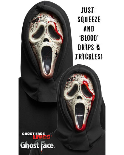 Scream Ghost Face Aged Bleeding Mask