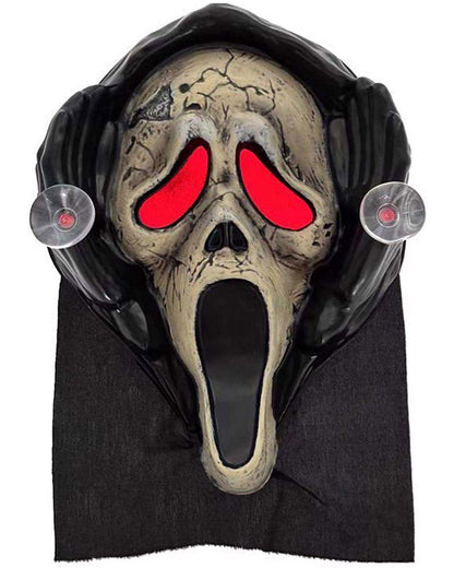 Scream Ghost Face Aged Light Up Scary Window Peeper