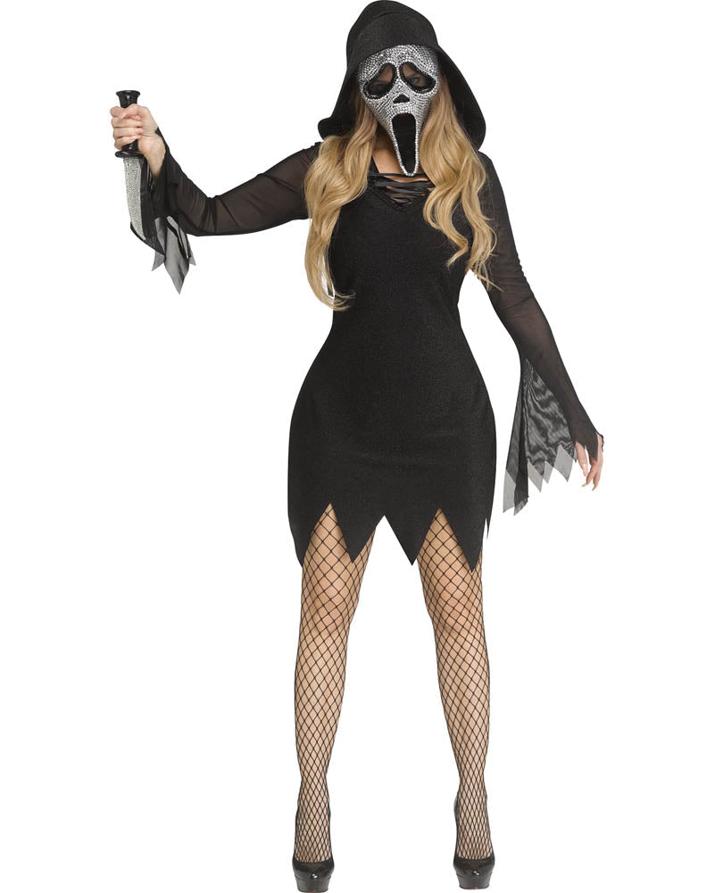 Scream Ghost Face Bling Womens Costume