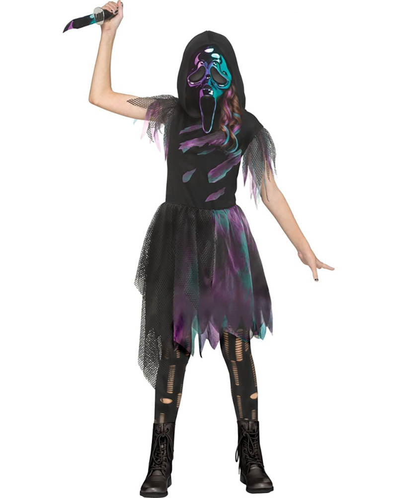 Scream Ghost Face Chrome Girls Costume