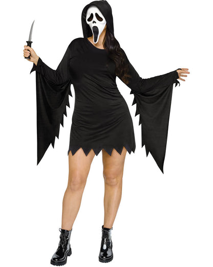 Scream Ghost Face Glam Womens Plus Size Costume