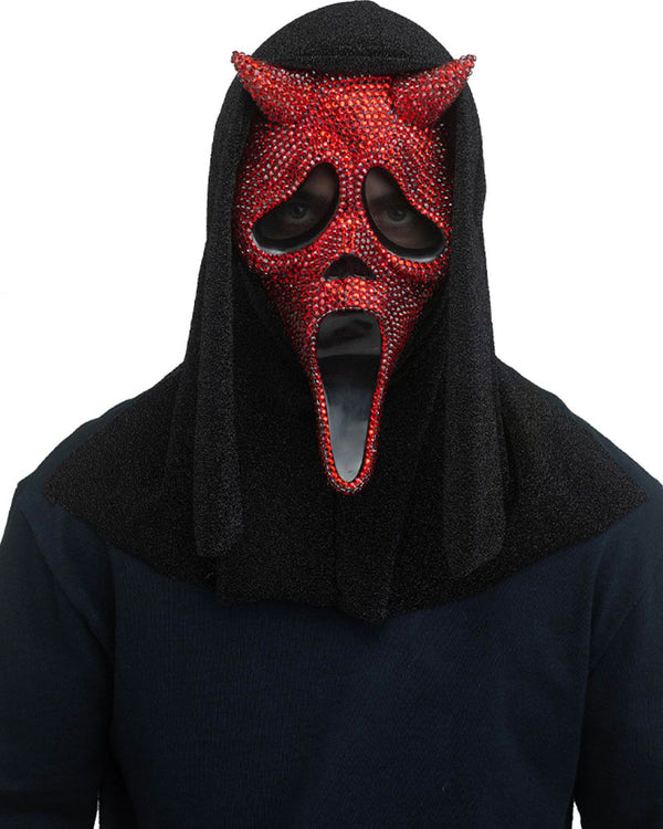 Scream Ghost Face Lives Deluxe Devil Bling Mask