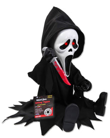 Scream Ghost Face Lives Light Up Halloween Animated Sitting Figure