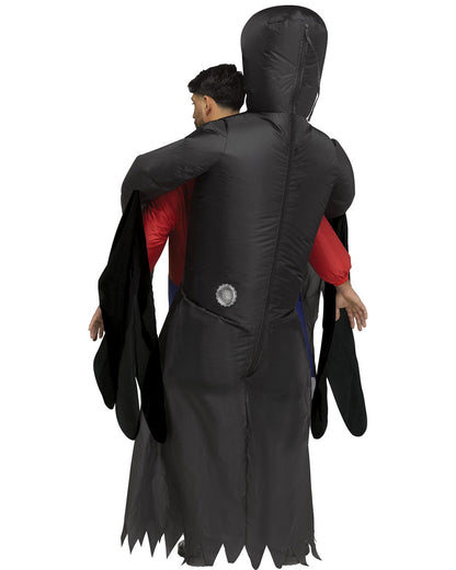 Scream Ghost Face Lives Piggyback Inflatable Mens Costume