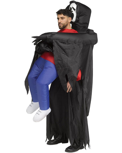 Scream Ghost Face Lives Piggyback Inflatable Mens Costume