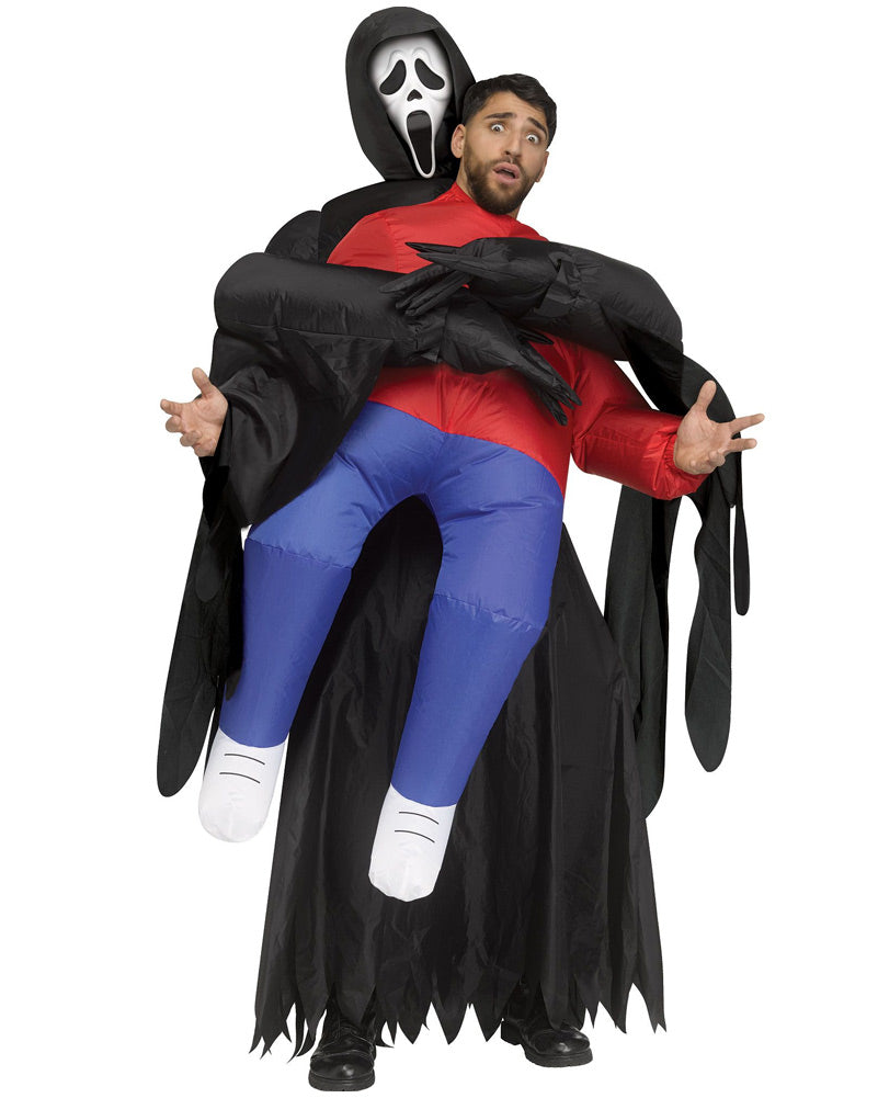 Scream Ghost Face Lives Piggyback Inflatable Mens Costume