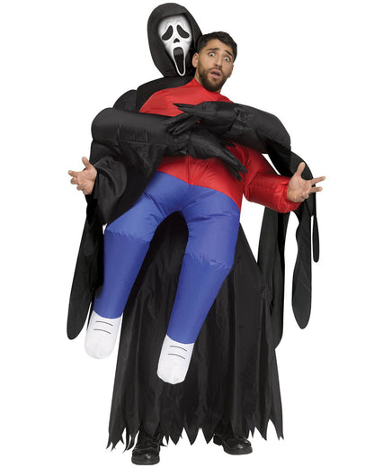 Scream Ghost Face Lives Piggyback Inflatable Mens Costume