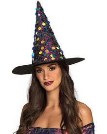 Sequina Witch Hat For Halloween