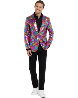 Sequins Rainbow Mens Suitmeister Jacket