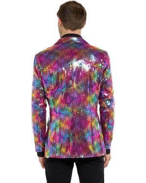 Sequins Rainbow Mens Suitmeister Jacket