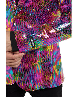 Sequins Rainbow Mens Suitmeister Jacket