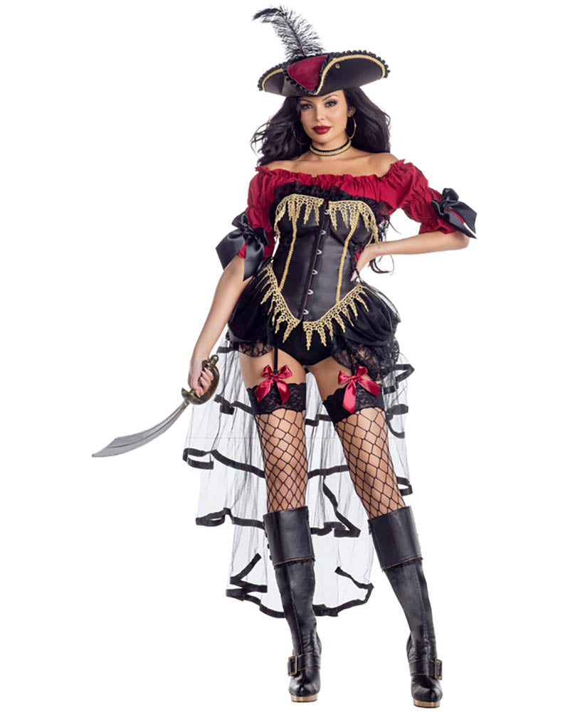 Seven Seas Pirate Premium Womens Costume