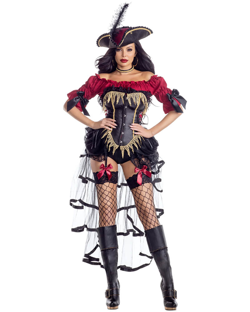 Seven Seas Pirate Premium Womens Costume