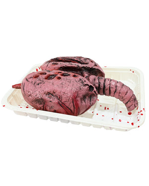 Severed Lungs on Tray Prop 17cm