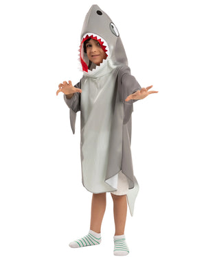 Grey Shark Kids Costume