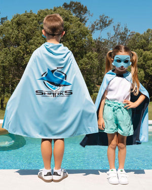 NRL Sharks Supporter Kids Cape