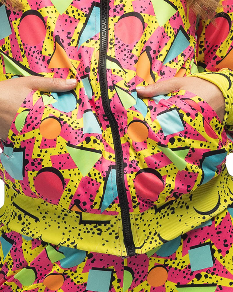80s Shell Suit Pop Art Babe UV Womens Costume