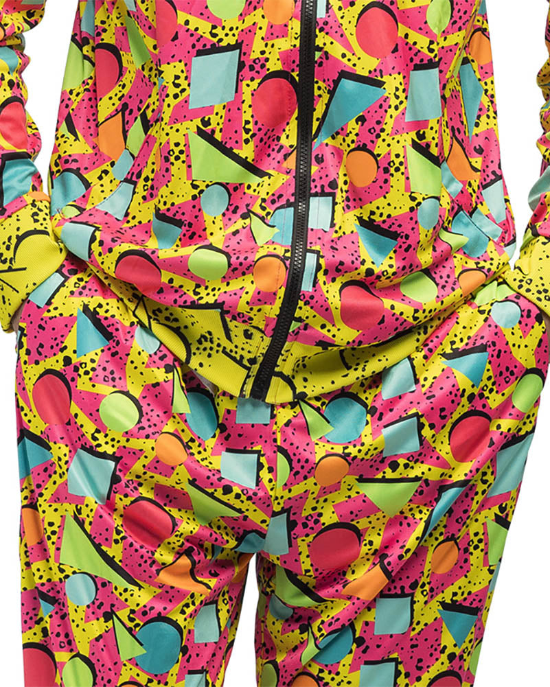 80s Shell Suit Pop Art Dude UV Mens Costume