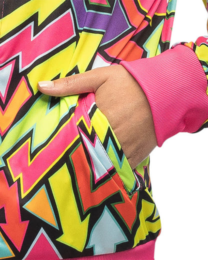 80s Shell Suit Street Art Babe UV Womens Costume
