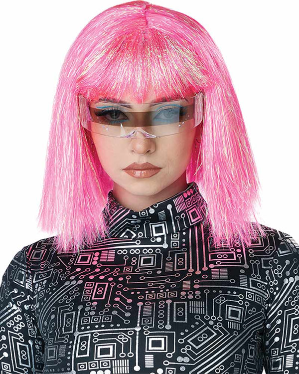 Shimmering Cosplay Pink Bob Wig