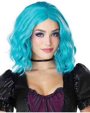Turquoise Wavy Bob Wig
