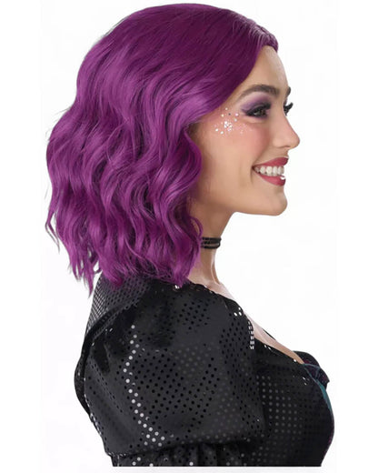 Violet Wavy Bob Wig