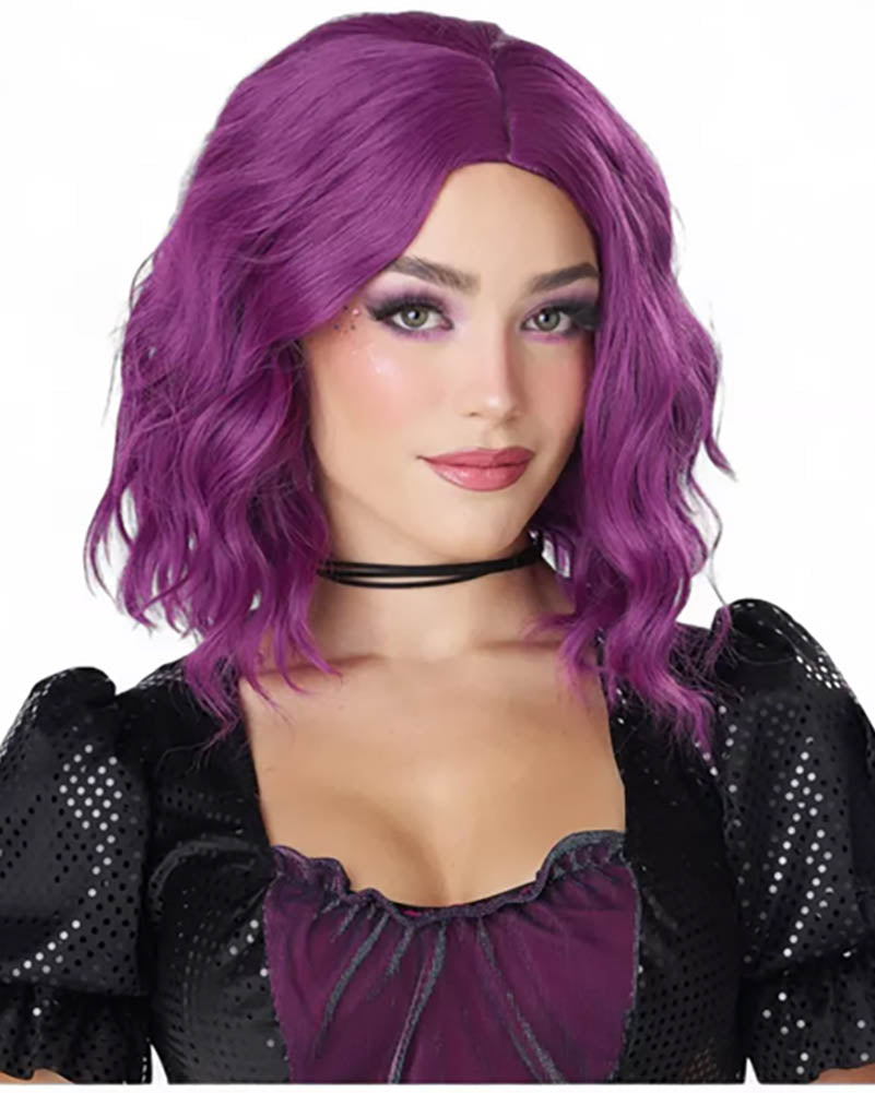 Violet Wavy Bob Wig