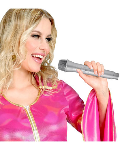 Silver Microphone Prop